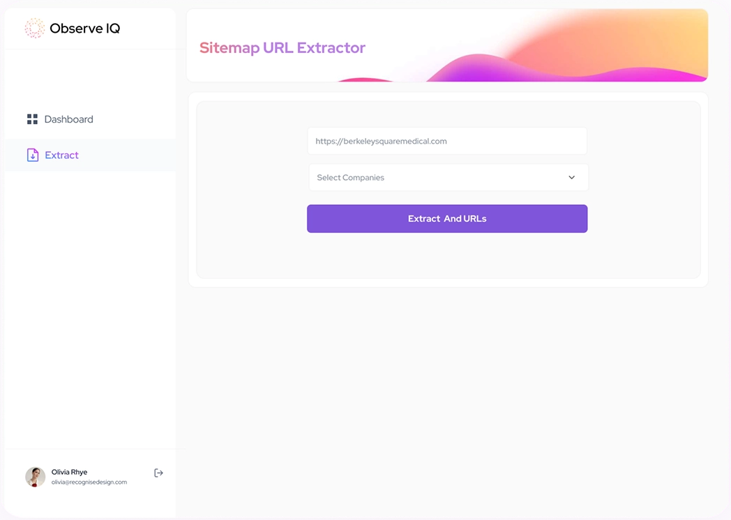 Quickly Extract All URLs From Any Website Feature